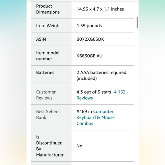 Wireless keyboard with mouse. EUC - Picture 7 of 7